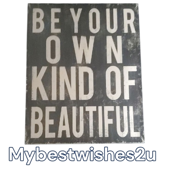 Other - All Day Long Inspirational Black White Wall Art Be Your Own Kind Of Beautiful